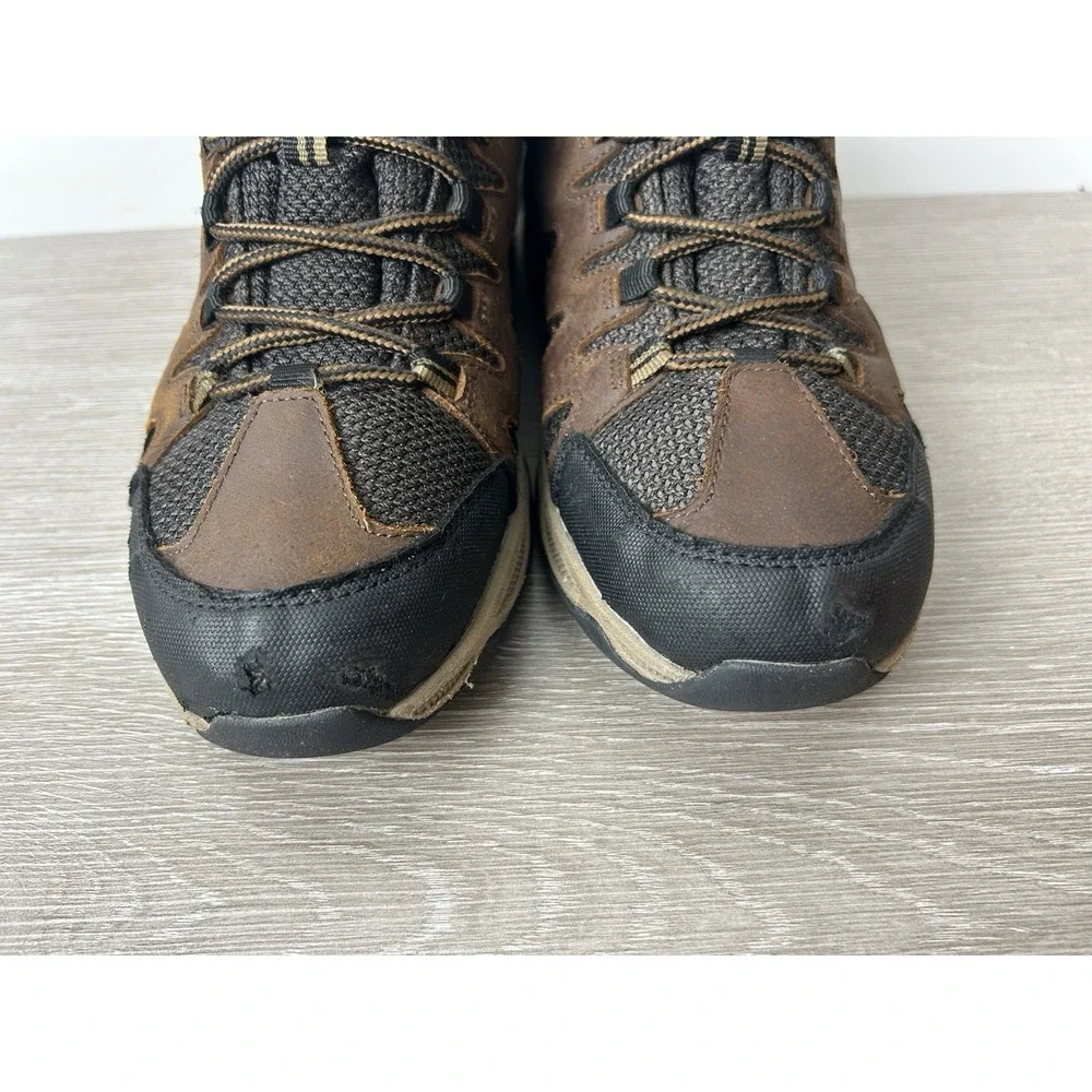 Eddie Bauer Men's Sz 8 Leather Waterproof Lake Union Luxe Low Hiking *No Insoles